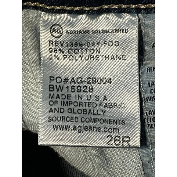 AG Adriano Goldschmied jeans womens 26 27 x 28 legging super skinny ankle blue - Picture 6 of 11